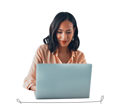 Woman on computer